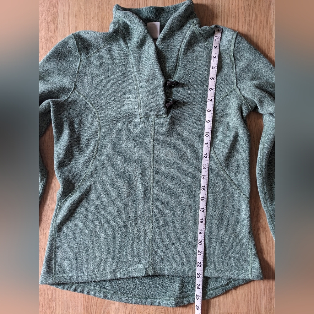 Women's North Face Green Fleece - Picture 5 of 5